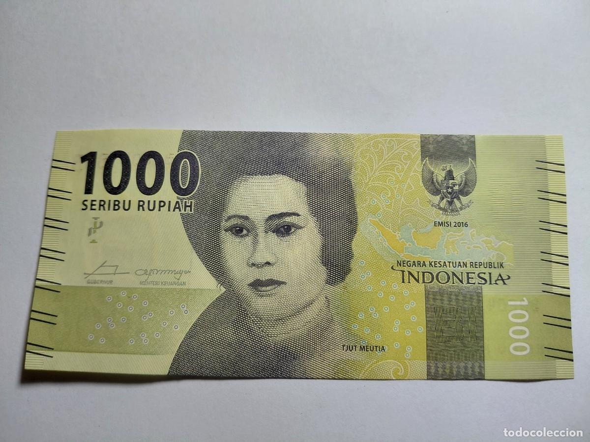 Billetes extranjeros: INDONESIA - 1000 RUPIAS 2016 P154 - Foto 1