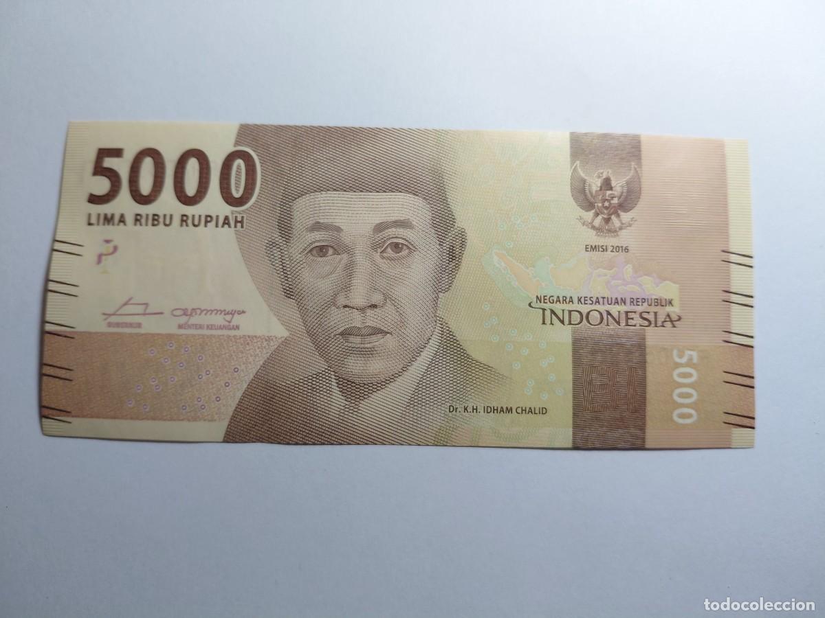 Billetes extranjeros: INDONESIA - 5000 RUPIAS 2016 P156 - Foto 1