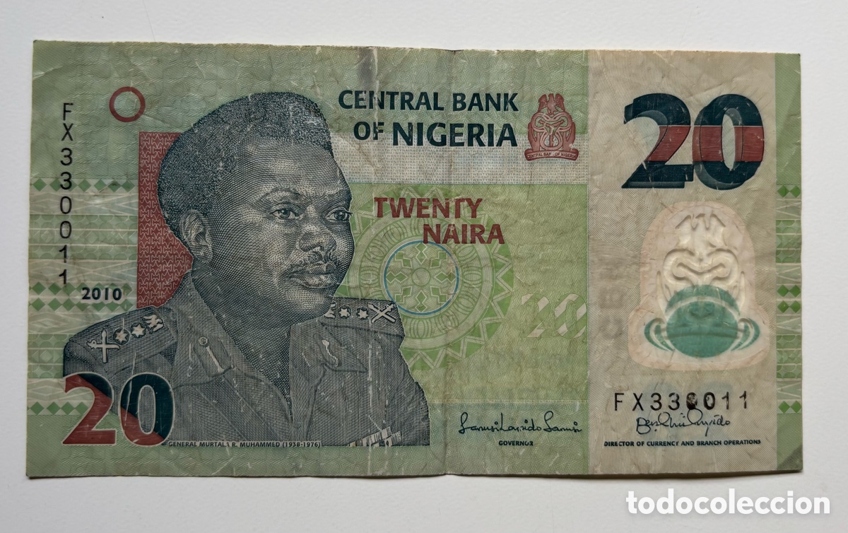 International Banknotes: Billete NIGERIA 20 Naira 2010. Polimero
