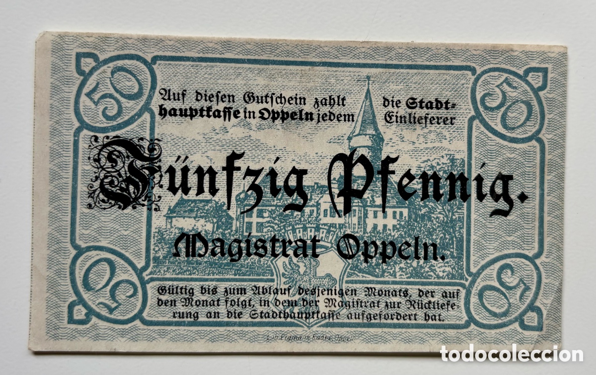 International Banknotes: Billete ALEMANIA 50 Peniques . Notgeld