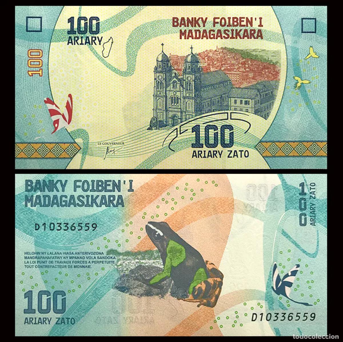 Billetes extranjeros: MADAGASCAR 100 ARIARY 2017 Pick 97 SIN CIRCULAR - Foto 1
