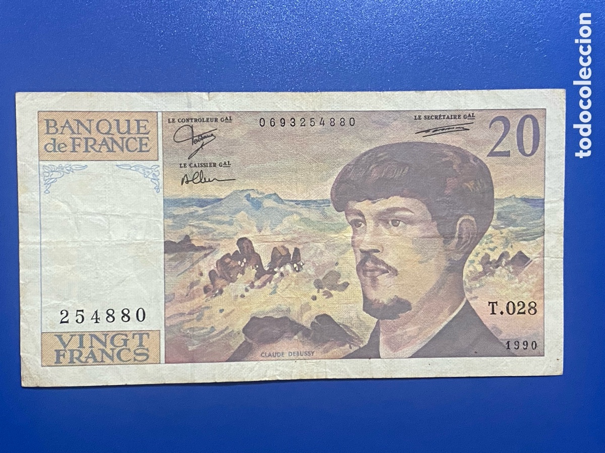 Billetes extranjeros: Francia 20 Francos 1990 - Foto 1