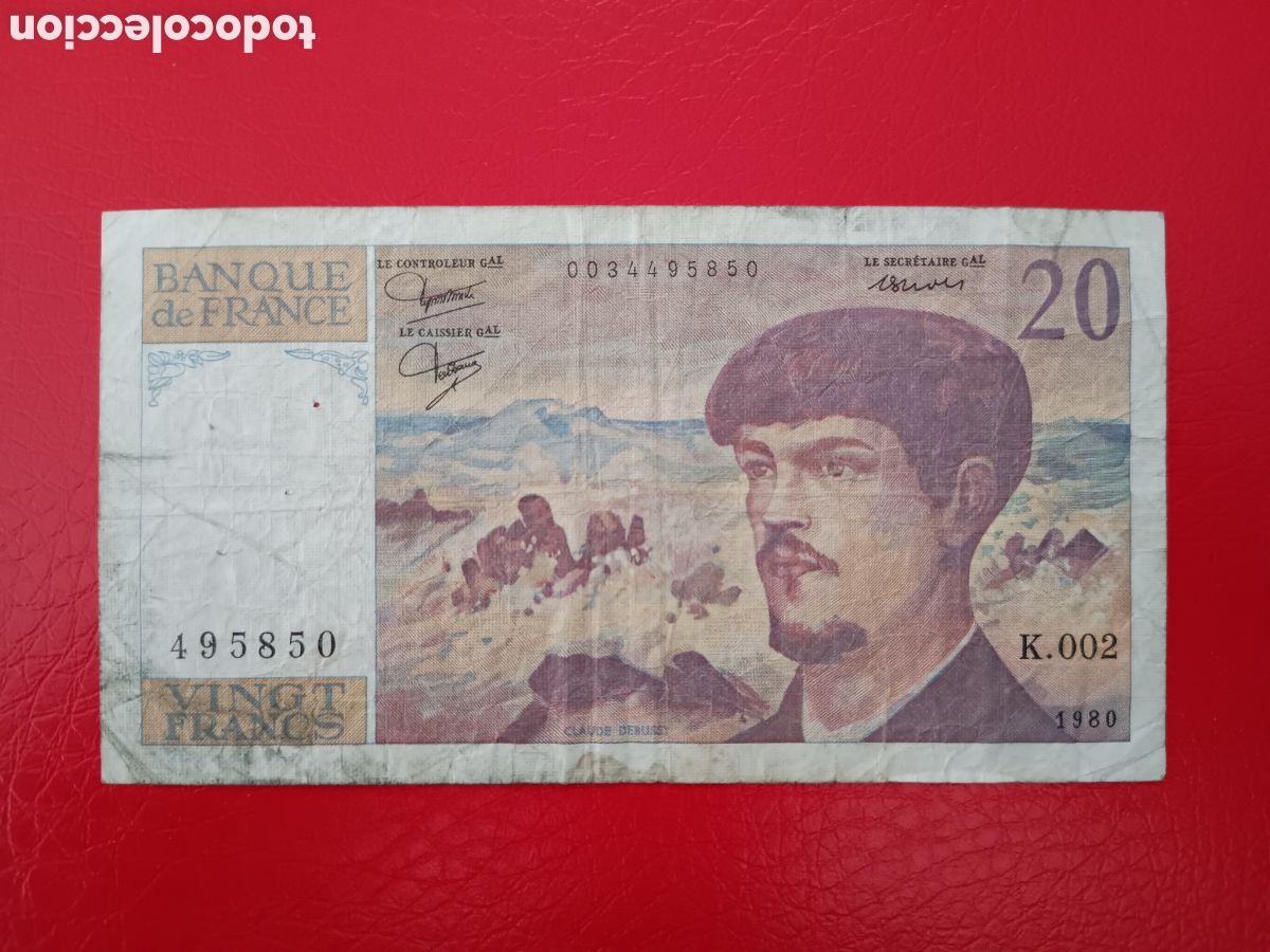 Internationale Banknoten: FRANCIA - 20 FRANCOS 1980 PICK 151