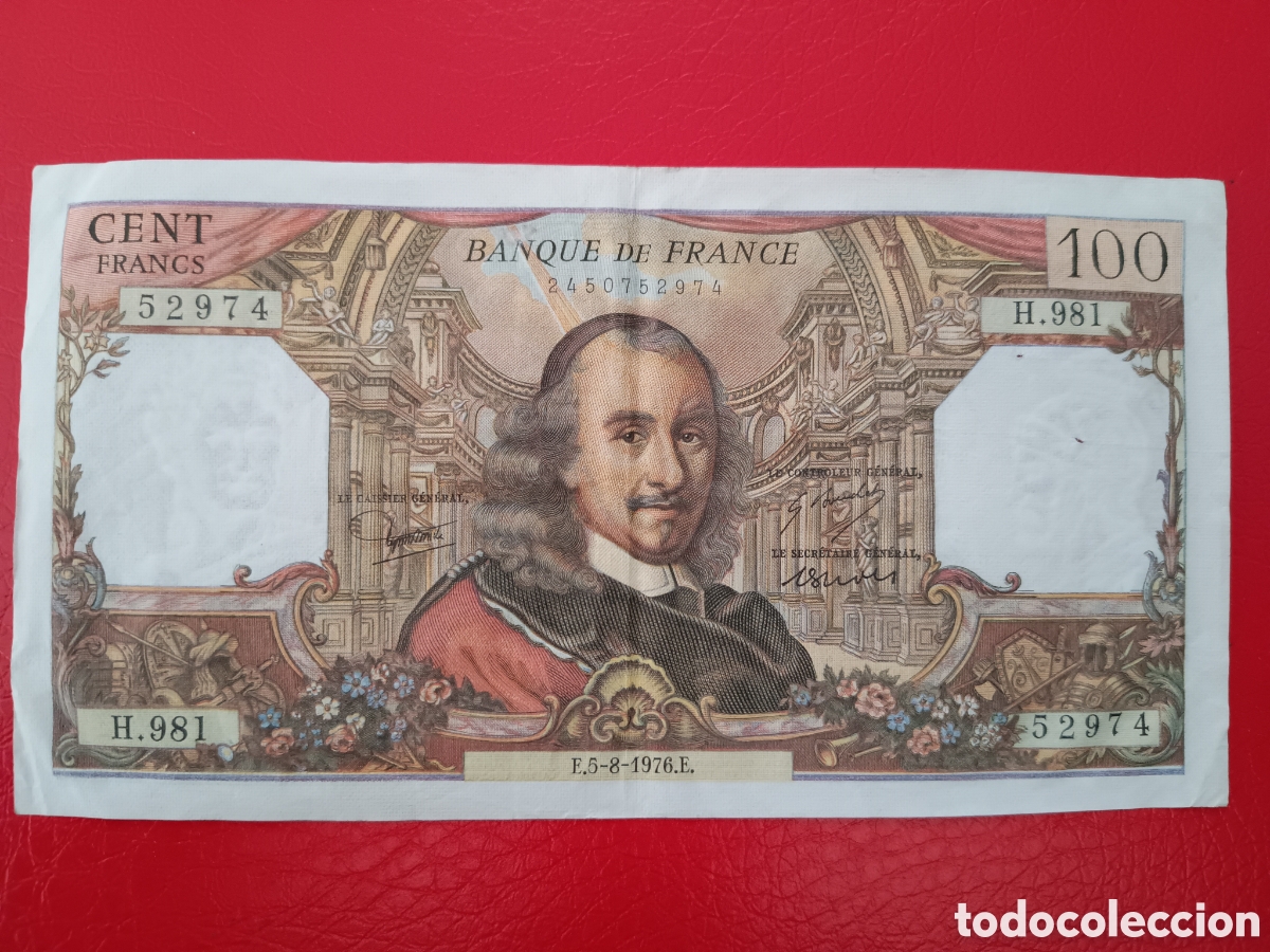 Billetes extranjeros: FRANCIA - 100 FRANCOS 1976 PICK 149 - Foto 1