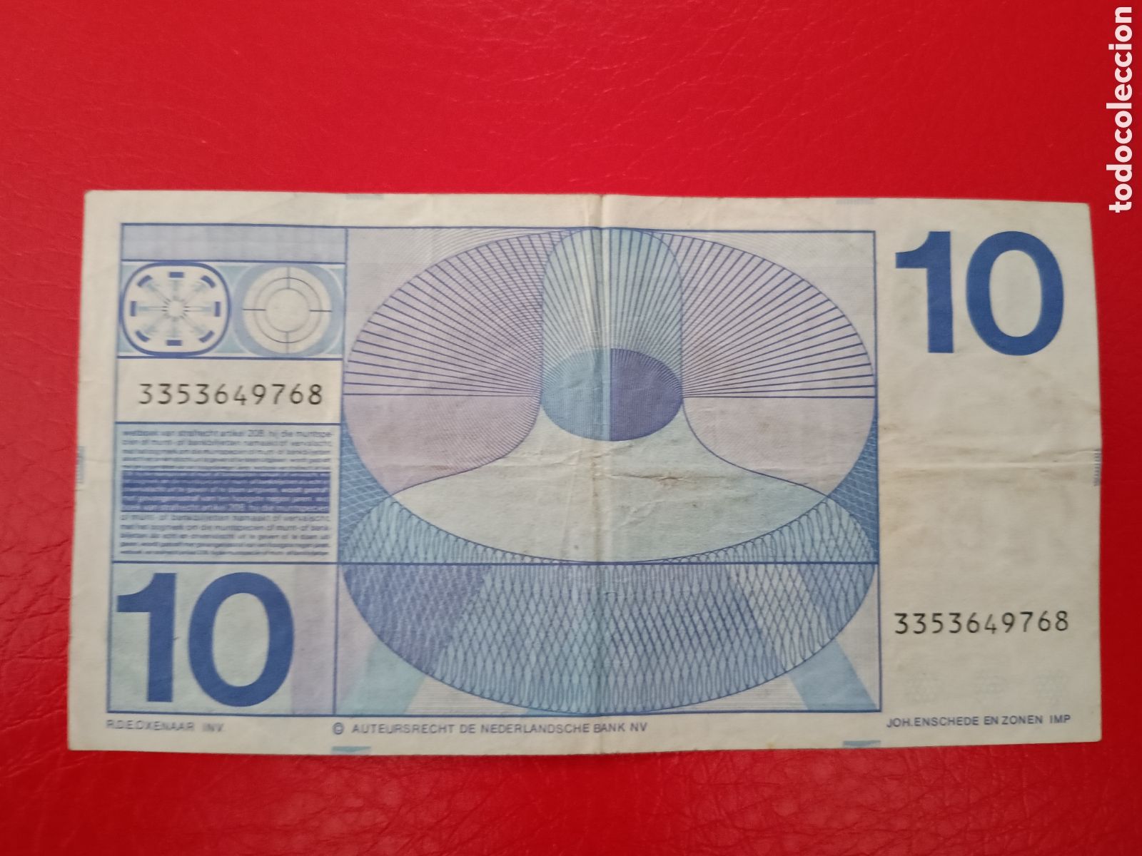 Billetes extranjeros: HOLANDA - 10 GULDEN FLORINES 1968 - Foto 2