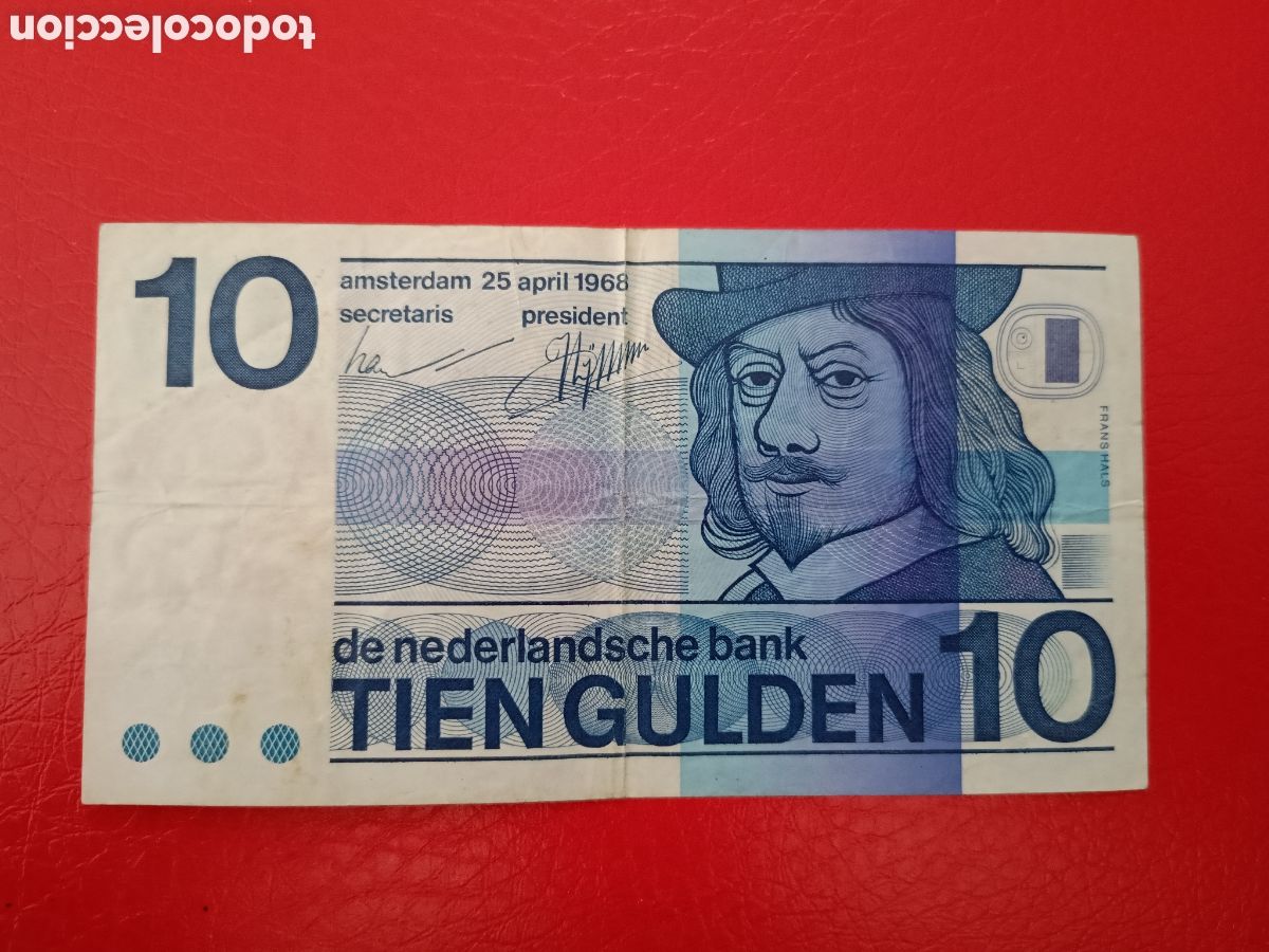 Billetes extranjeros: HOLANDA - 10 GULDEN FLORINES 1968 - Foto 1
