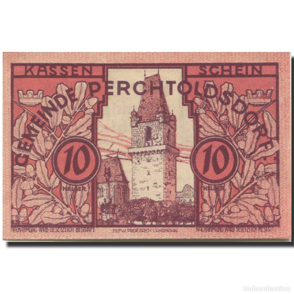 Billets internationaux: [#281826] Billete, Austria, Perchtoldsdorf, 10 Heller, ch&acirc;teau 1920-12-31, SC Mehl:FS 728