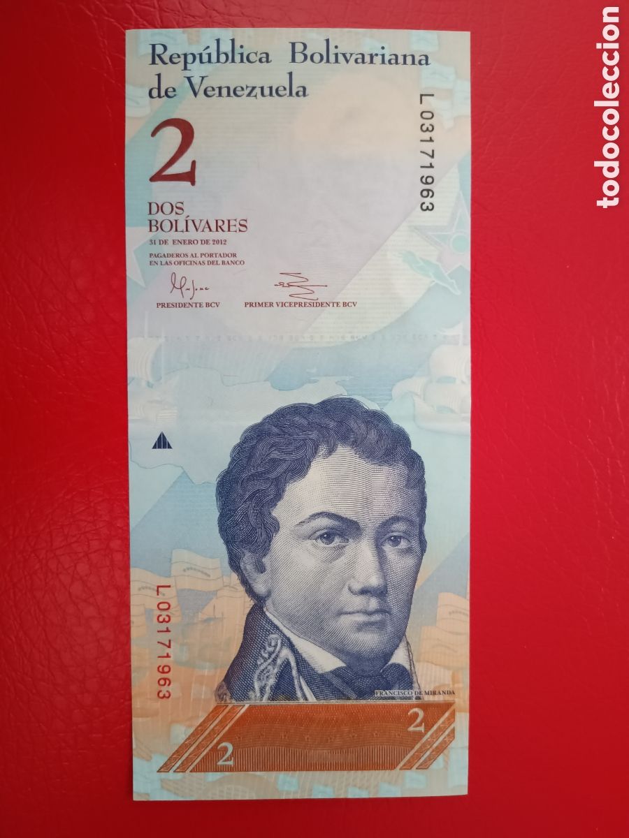 International Banknotes: REP&Uacute;BLICA BOLIVARIANA DE VENEZUELA - 2 BOLIVARES 2012