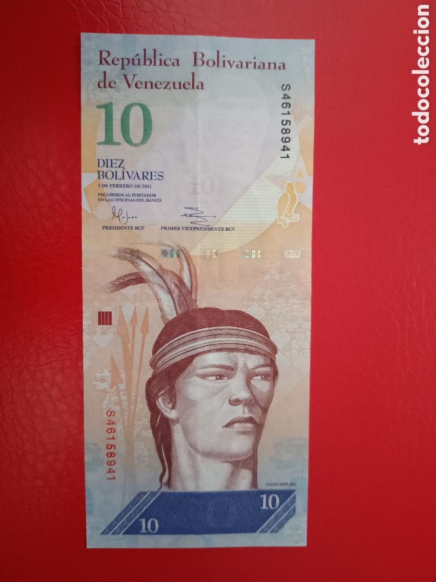 Banconote internazionali: REP&Uacute;BLICA BOLIVARIANA DE VENEZUELA - 10 BOLIVARES 2011