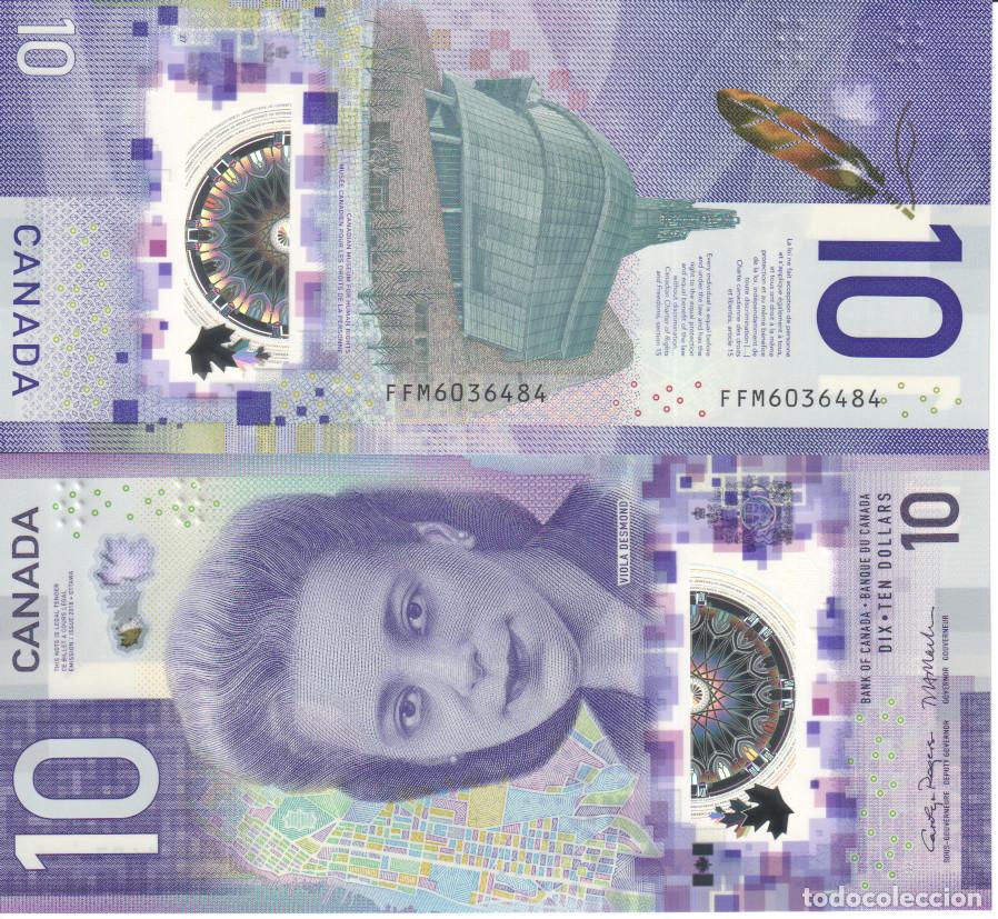 Billetes extranjeros: Canada 10 dollars del 2018 Pick W 113 (3) SC/UNC - Foto 1