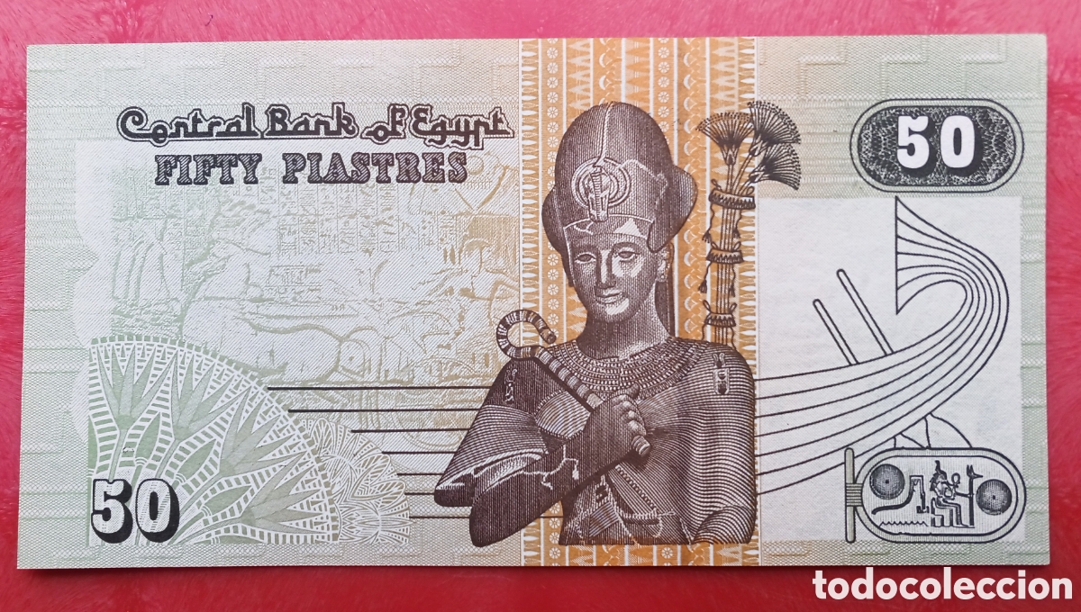 Billetes extranjeros: Egipto - 50 Piastras ( 2017 ) - SC- - Foto 2