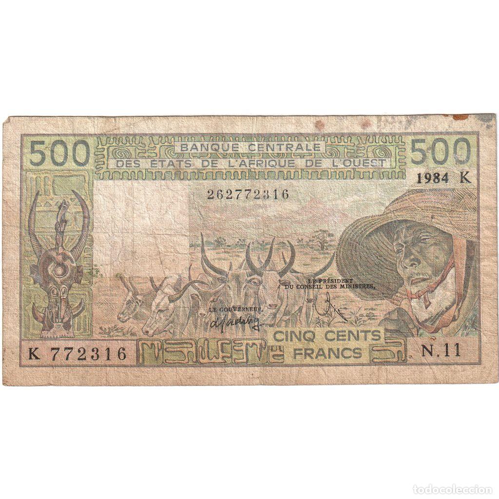 Billetes extranjeros: [#1242833] Estados del &Aacute;frica Occidental, 500 Francs, BC