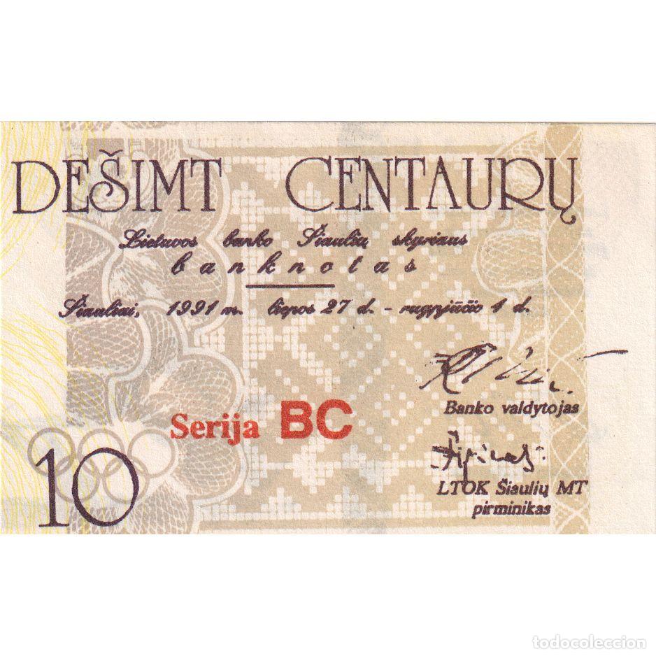 Billets internationaux: [#1295884] Lituania, 10 Litu, 1991-08-04, OLYMPIC GAMES, UNC