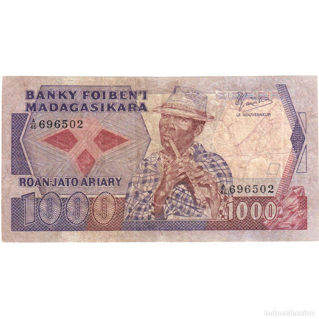 Billetes extranjeros: [#1295967] Madagascar, 1000 Francs, BC - Foto 1