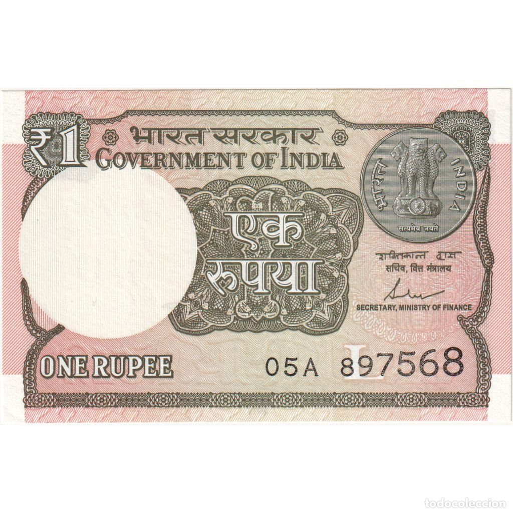 Billetes extranjeros: [#1295978] India, 1 Rupee, UNC - Foto 1