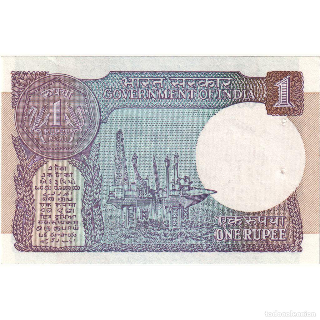 Billetes extranjeros: [#1295988] India, 1 Rupee, UNC - Foto 2