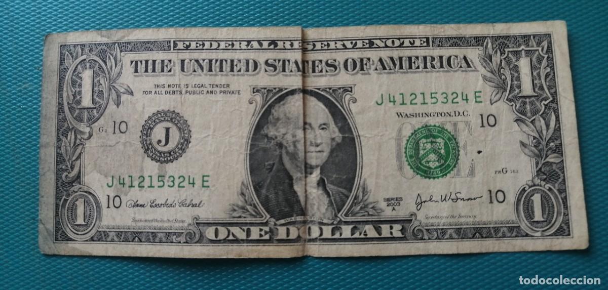 Billetes extranjeros: BILLETE DE AMERICA - 1 DOLAR DEL A&Ntilde;O 2003 - 101EDC - Foto 1