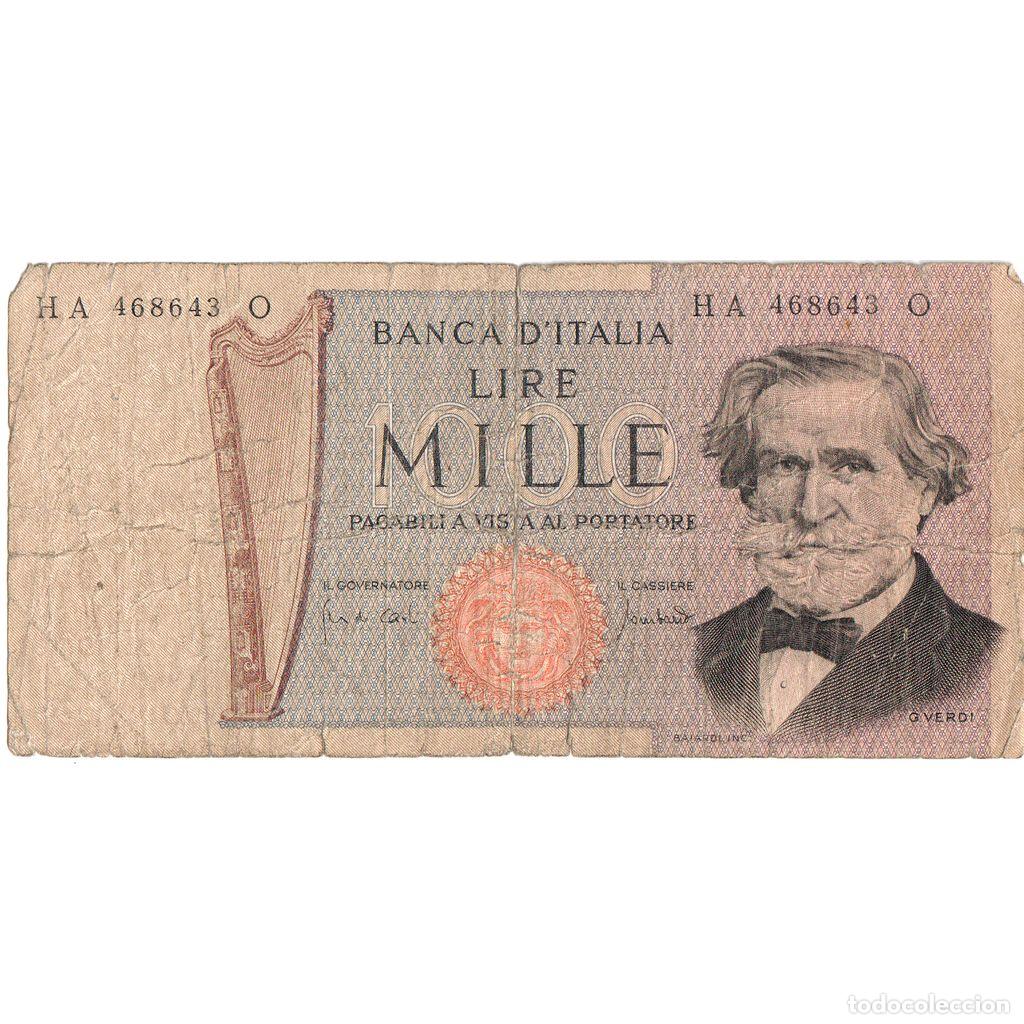Billetes extranjeros: [#1242867] Italia, 1000 Lire, 1969-03-25, RC