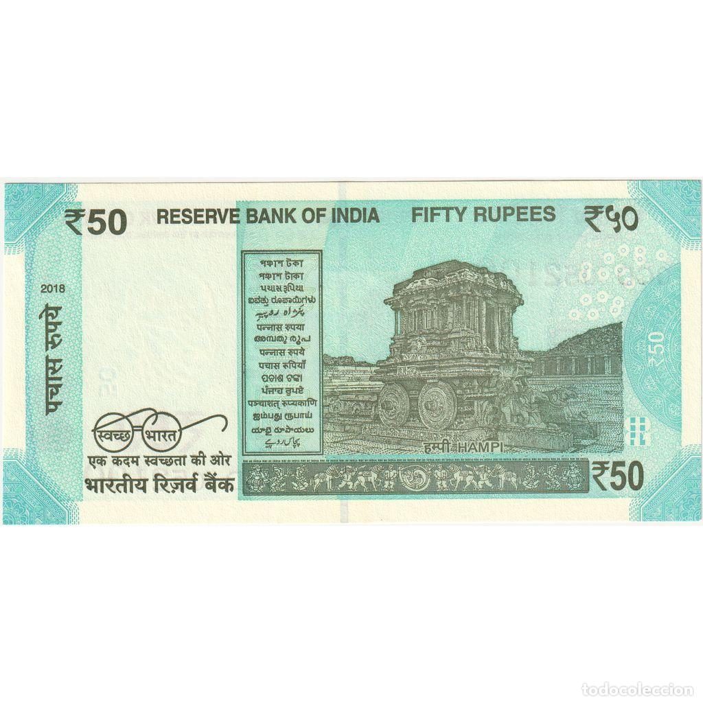 Billetes extranjeros: [#1296026] India, 50 Rupees, UNC - Foto 2