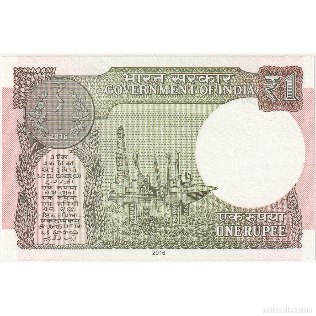 Billetes extranjeros: [#1296034] India, 1 Rupee, UNC - Foto 2