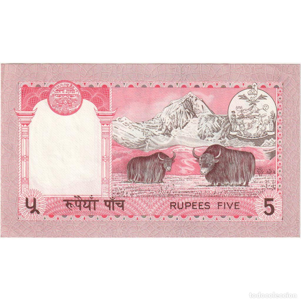 Billetes extranjeros: [#1296037] Nepal, 5 Rupees, UNC - Foto 2