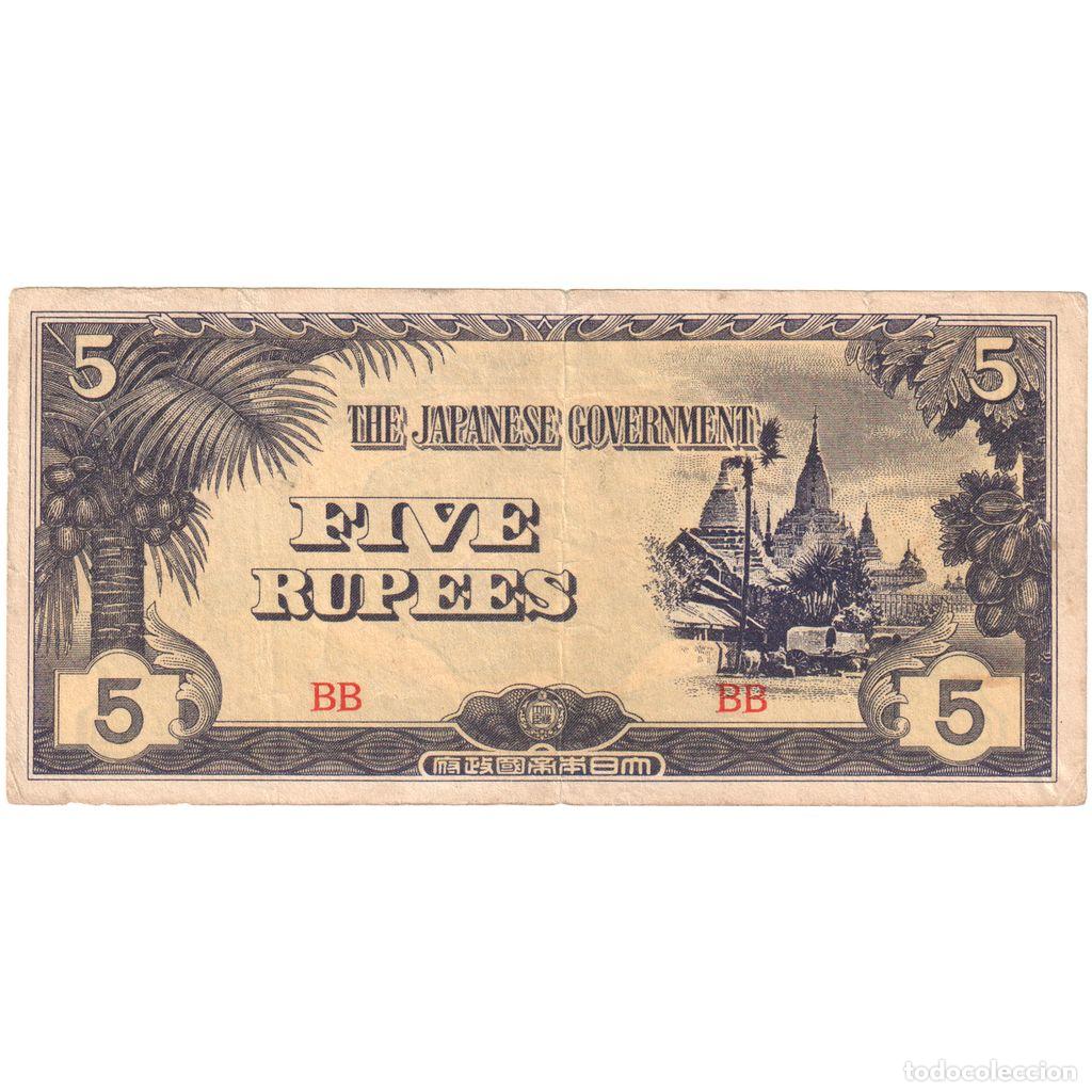 Billets internationaux: [#1296049] Birmania, 5 Rupees, EBC