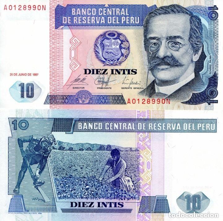 Billetes extranjeros: PERU - 10 INTIS DE 1987 - SIN CIRCULAR - Foto 1