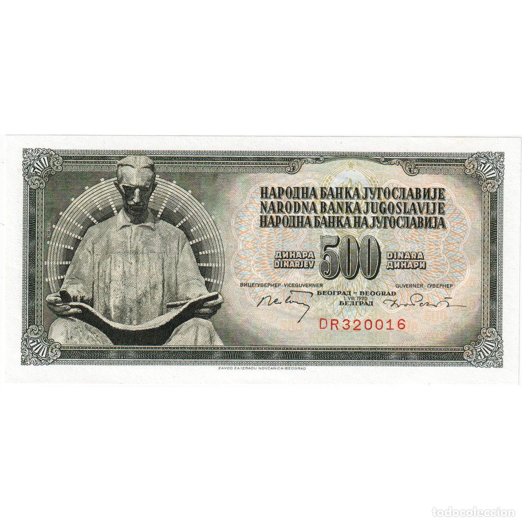 Notas Internacionais: [#1296111] Billete, 500 Dinara, 1970, Yugoslavia, 1970-08-01, KM:84b, UNC