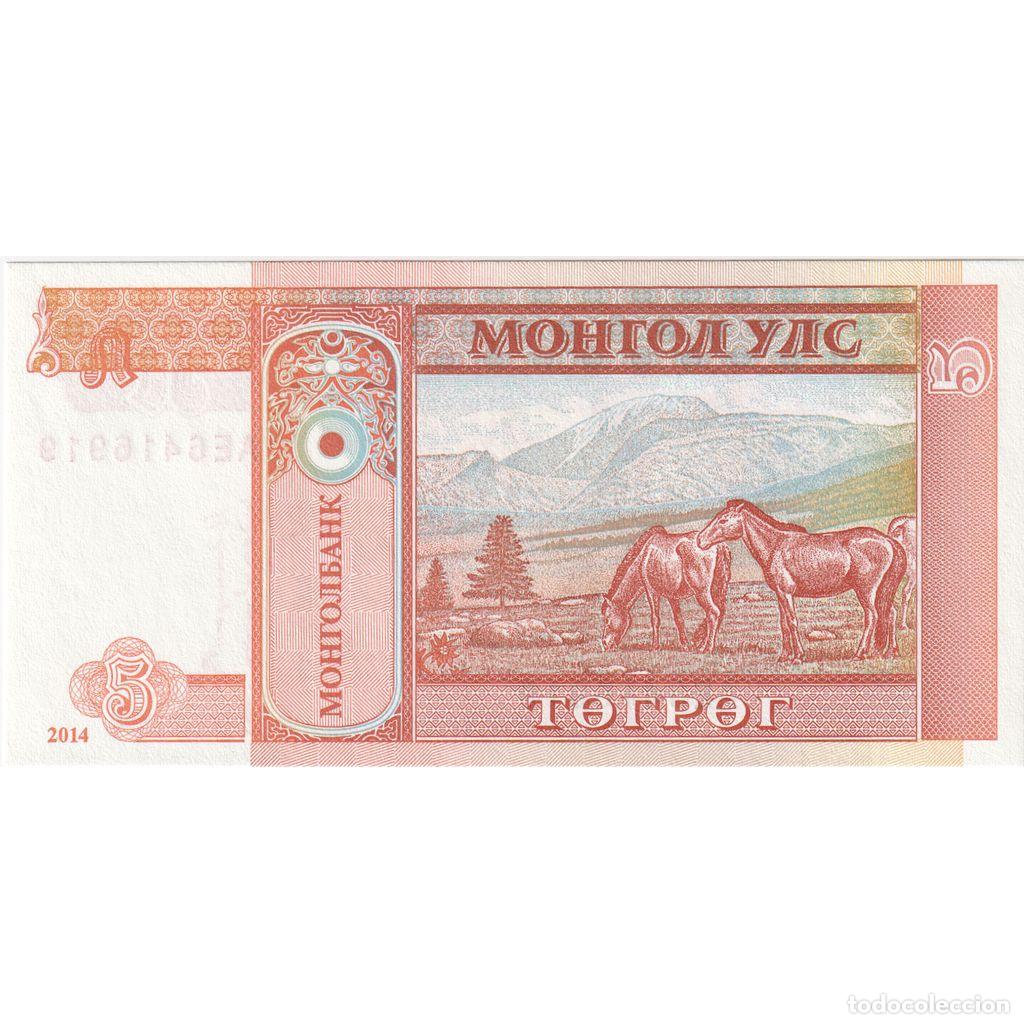 Billetes extranjeros: [#1296138] Mongolia, 5 Tugrik, UNC - Foto 2
