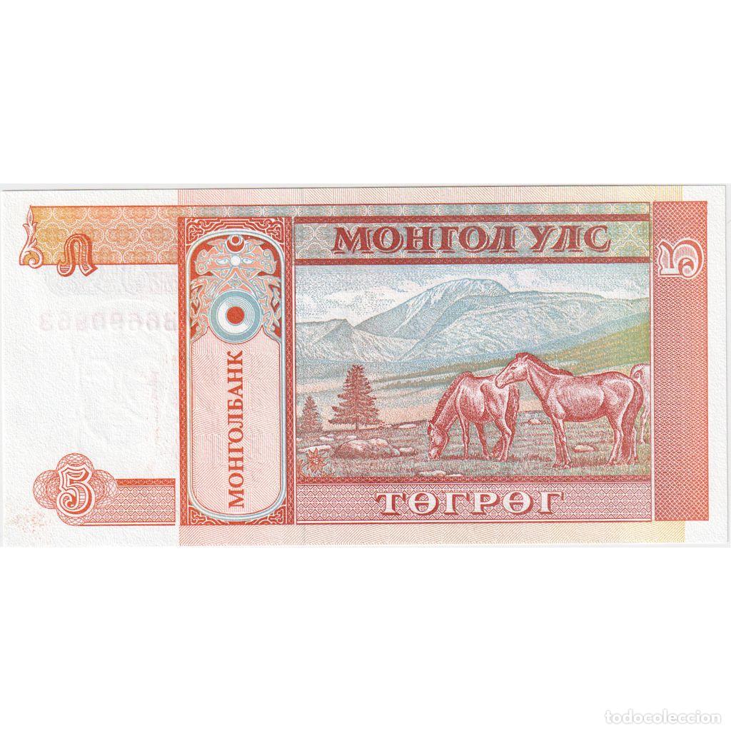 Billetes extranjeros: [#1296139] Mongolia, 5 Tugrik, UNC - Foto 2
