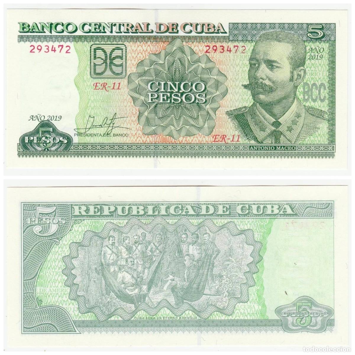 Billetes extranjeros: CUBA 5 PESOS 2019 Pick 116 SIN CIRCULAR - Foto 1