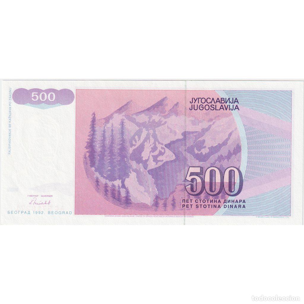 Billetes extranjeros: [#1296154] Yugoslavia, 500 Dinara, UNC - Foto 2