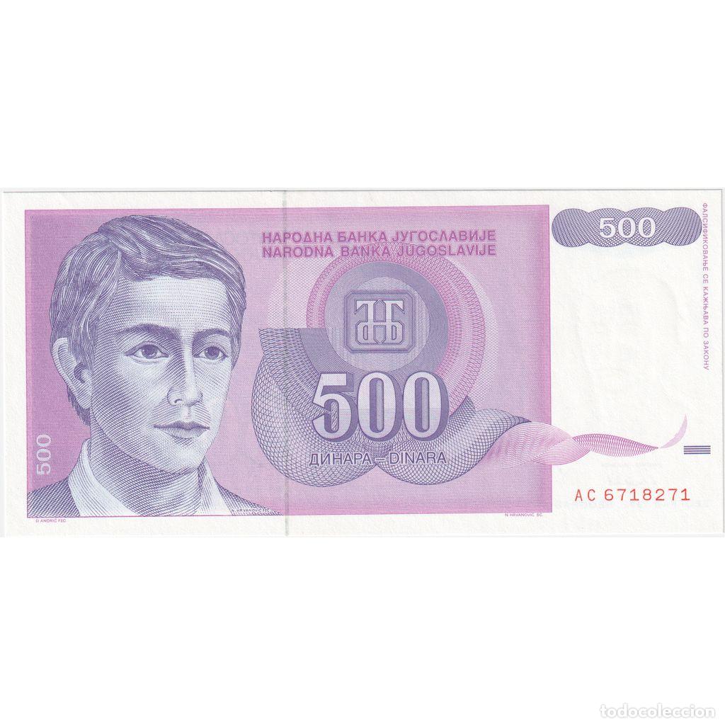 Billetes extranjeros: [#1296154] Yugoslavia, 500 Dinara, UNC - Foto 1