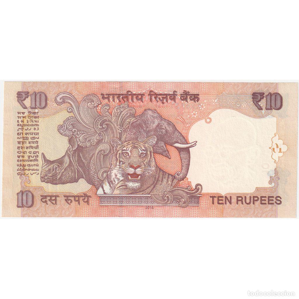 Billetes extranjeros: [#1296189] India, 10 Rupees, UNC - Foto 2