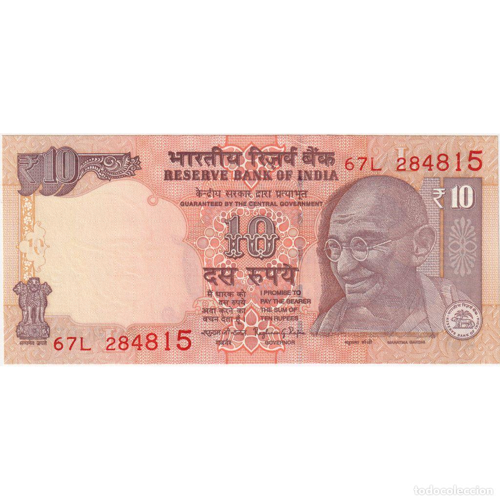 Billetes extranjeros: [#1296189] India, 10 Rupees, UNC - Foto 1