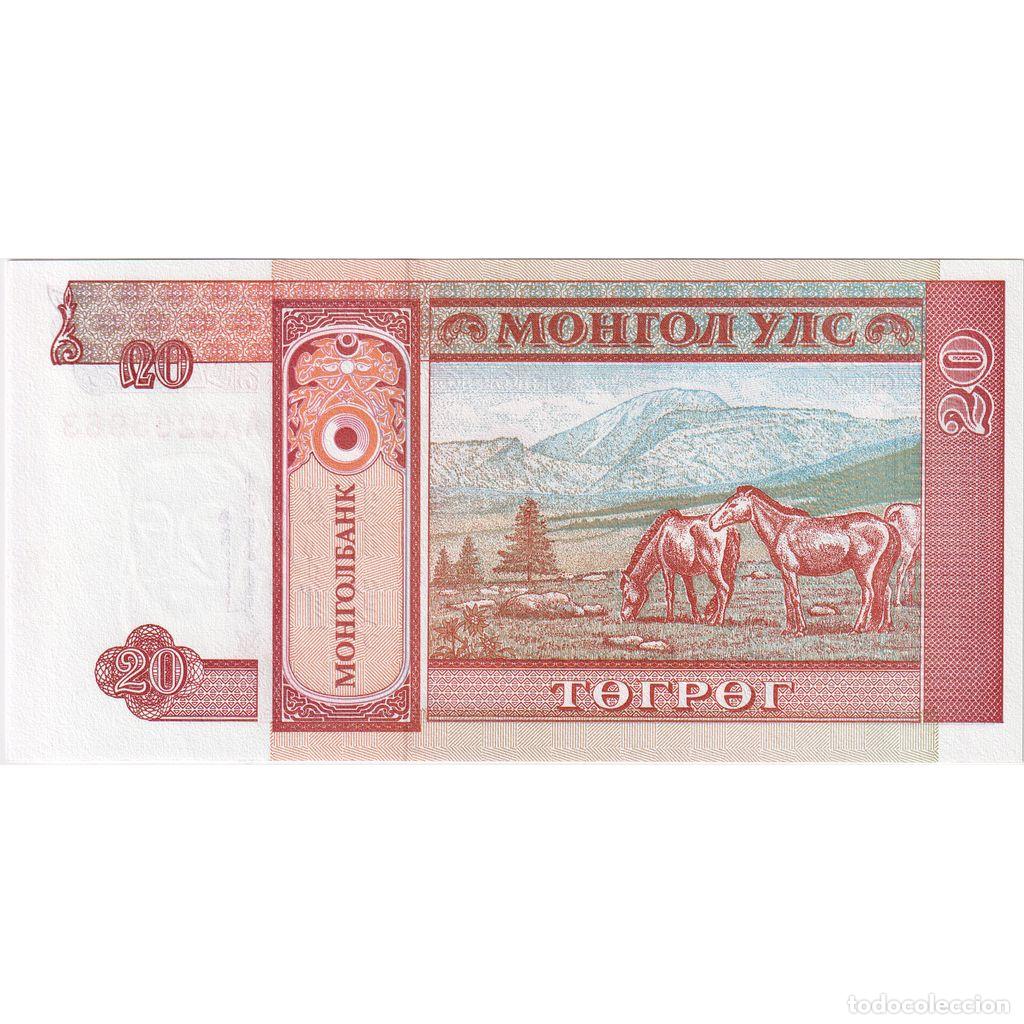 Billetes extranjeros: [#1296196] Mongolia, 20 Tugrik, UNC - Foto 2