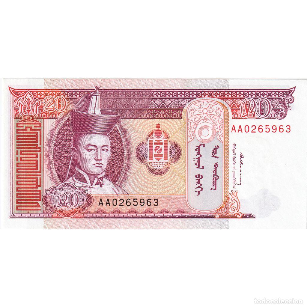 Billetes extranjeros: [#1296196] Mongolia, 20 Tugrik, UNC - Foto 1