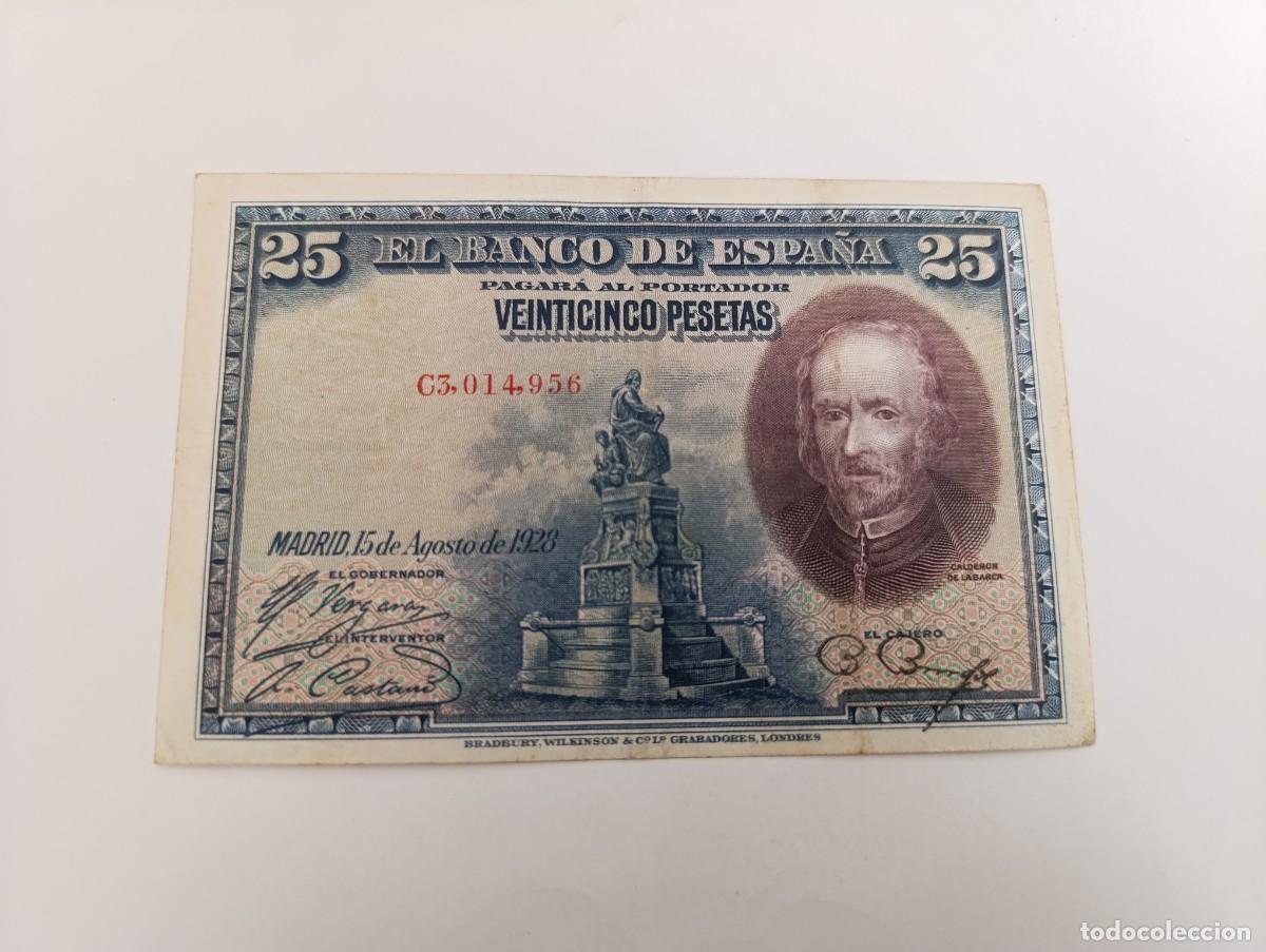 International Banknotes: 25 pesetas, a&ntilde;o 1928, serie C