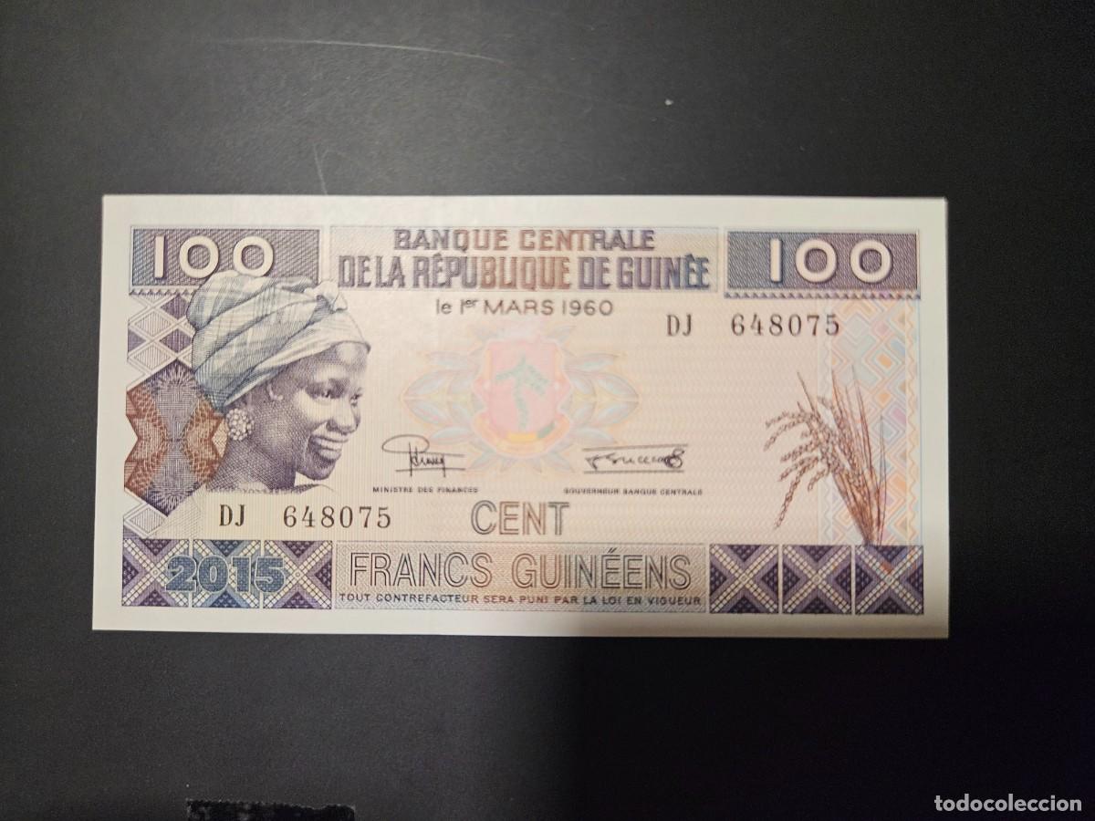 Billetes extranjeros: GUINEA 100 FRANCOS 2015 S/C P=A47 - Foto 1