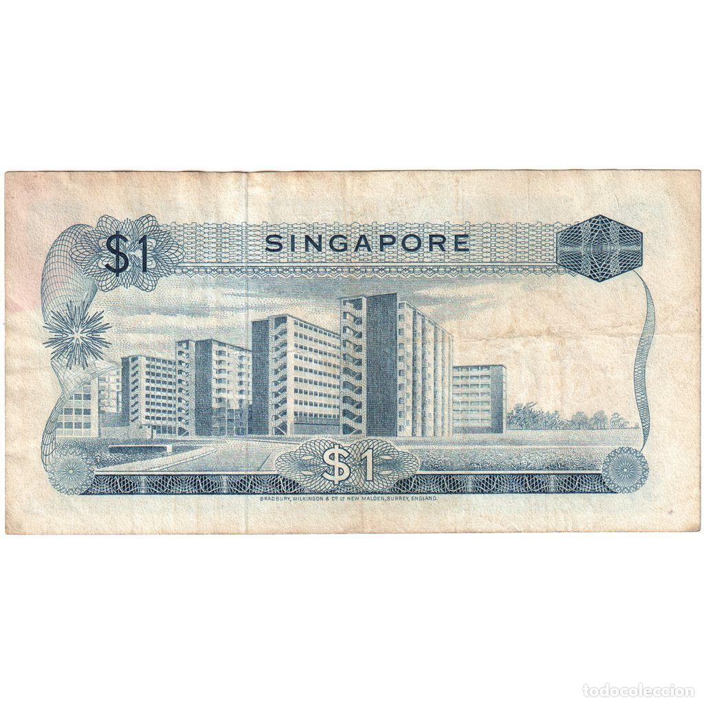 Billetes extranjeros: [#1296232] Billete, 1 Dollar, Singapur, BC+ - Foto 2