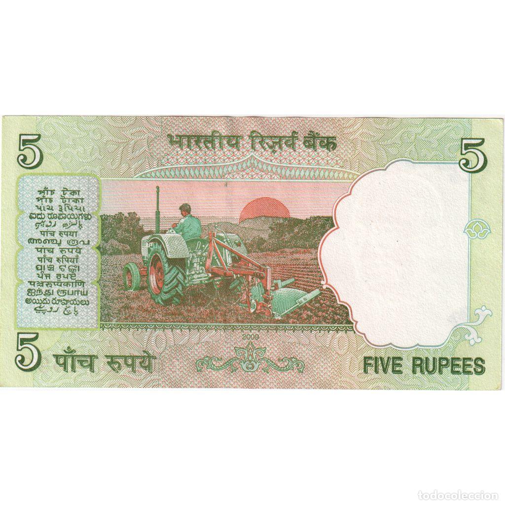 Billetes extranjeros: [#1296256] India, 5 Rupees, UNC - Foto 2