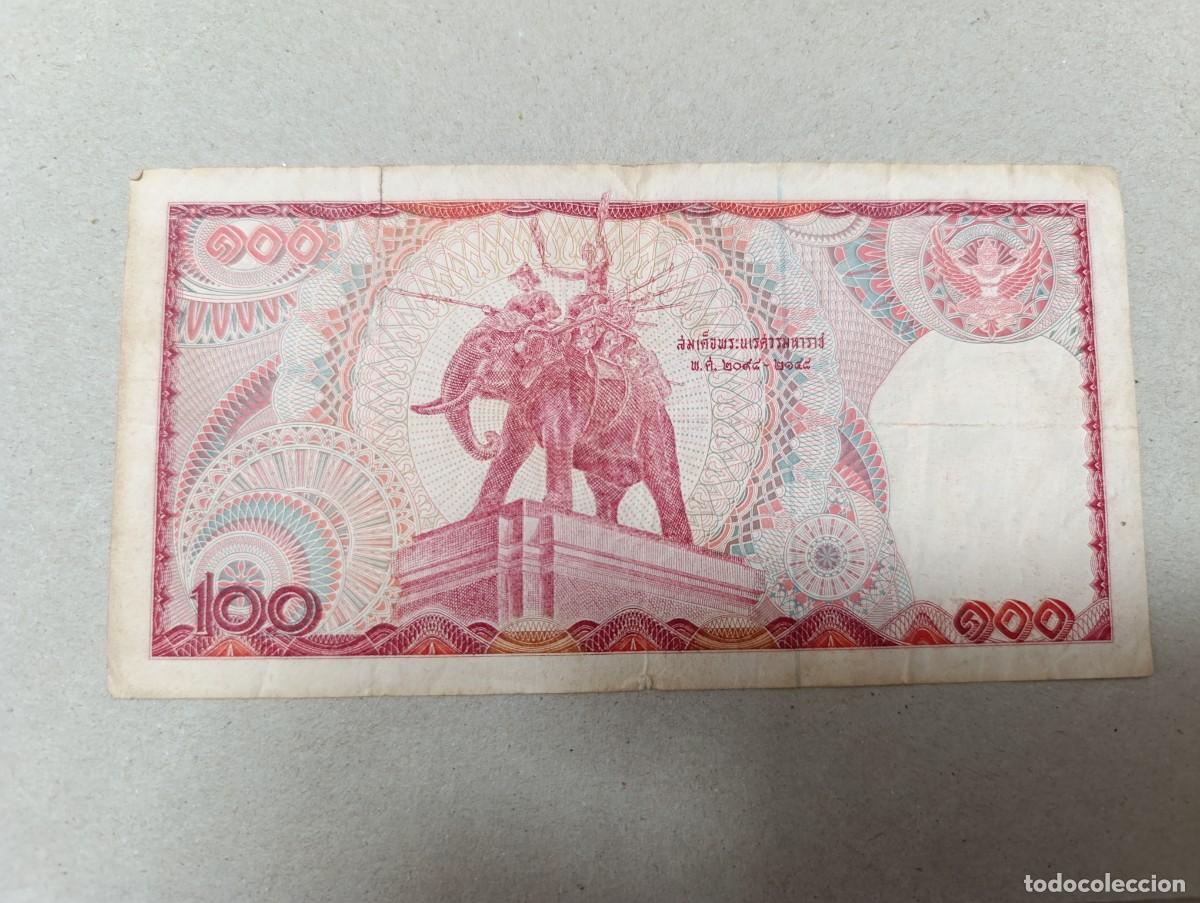 Billetes extranjeros: Billete Thailandia, 100 bath - Foto 1