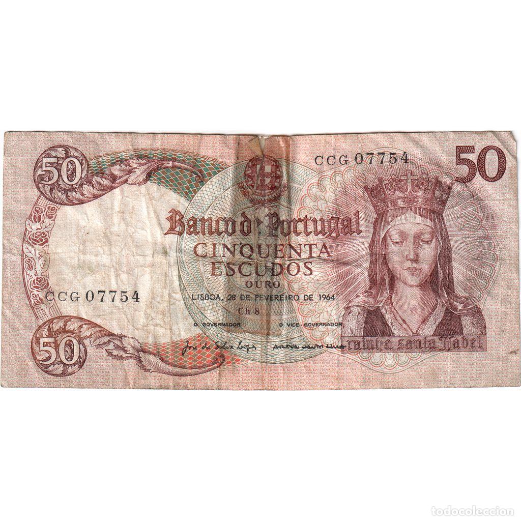 Banconote internazionali: [#1296328] Portugal, 50 Escudos, 1964-02-28, BC