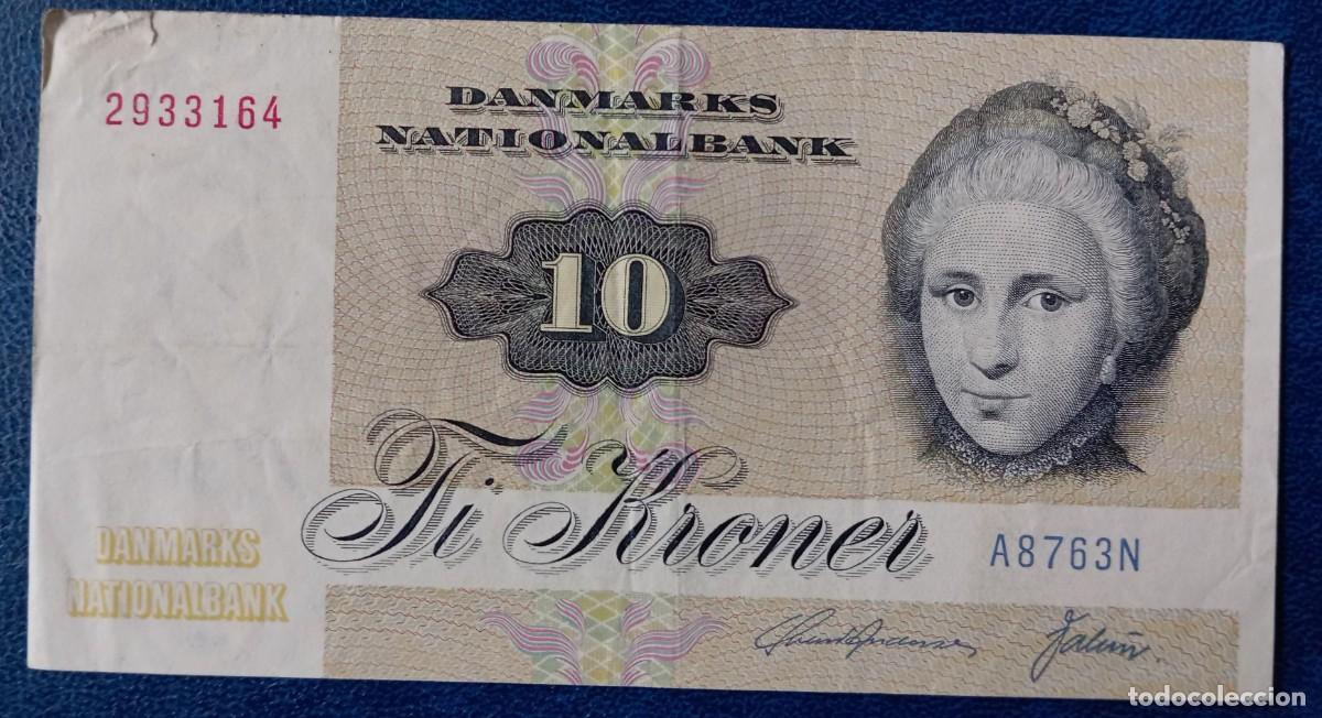 Billetes extranjeros: Dinamarca 10 coronas 1972 pick 48 (BC+) - Foto 1