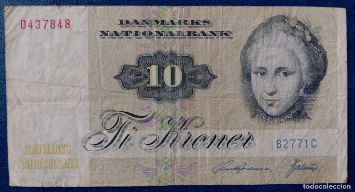 Billetes extranjeros: Dinamarca 10 coronas 1972 pick 48 (BC+) - Foto 1