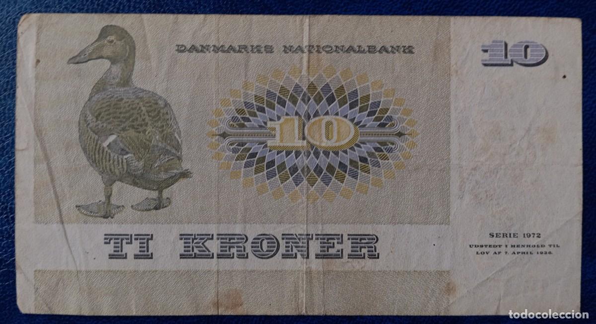 Billetes extranjeros: Dinamarca 10 coronas 1972 pick 48 (MBC-) - Foto 2