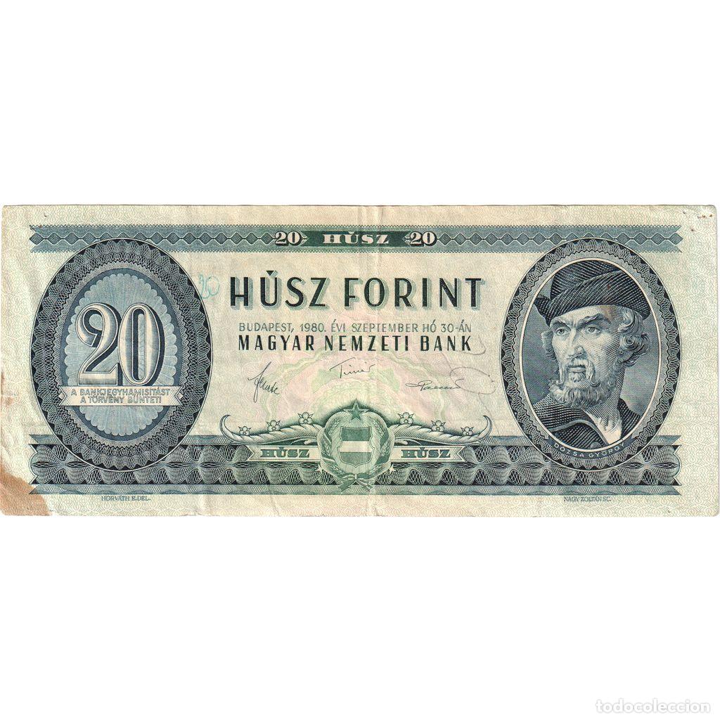 Notas Internacionais: [#1296342] Hungr&iacute;a, 20 Forint, 1980-09-30, MBC