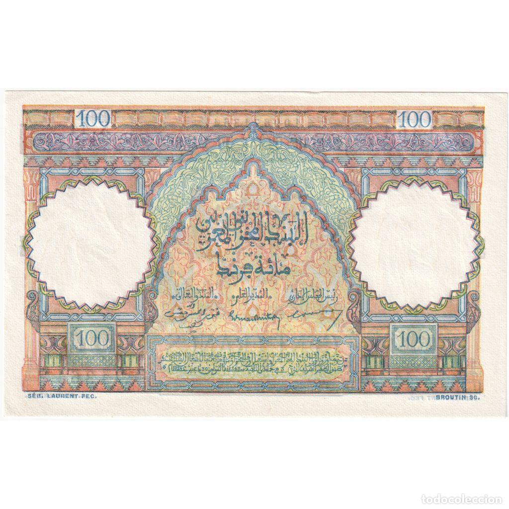 Notas Internacionais: [#1296597] Marruecos, 100 Francs, 1951-04-19, EBC