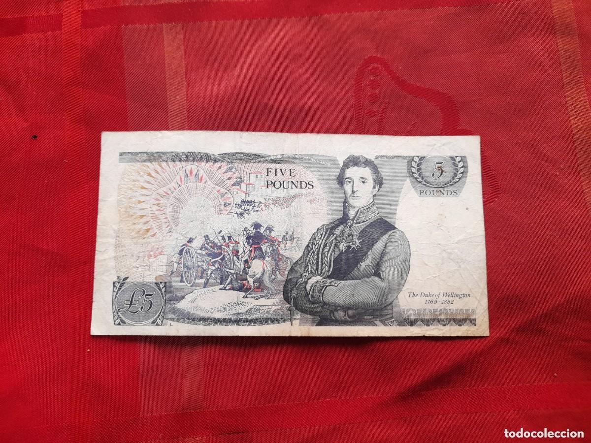 Billetes extranjeros: INGLATERRA, 5 POUNDS 1988-1991 - Foto 2