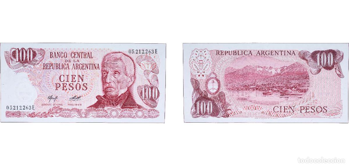 Banconote internazionali: Argentina Federal Republic 1977 - 1978 100 Pesos Paper UNC P 302 Bottero 2404 to 2411b